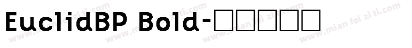 EuclidBP Bold字体转换